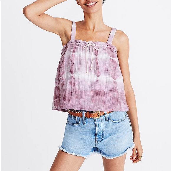Madewell Tops - MADEWELL x Warm Tie Dye Drawstring Tank Top